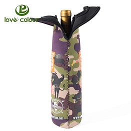 Professional Custom Neoprene Wine Bottle Cooler for Outdoor