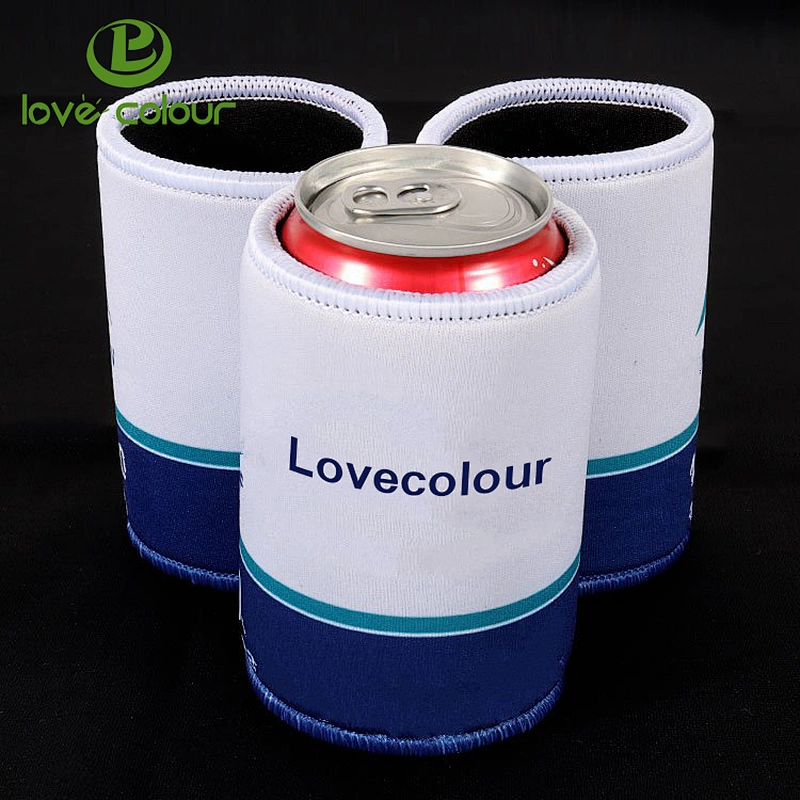 Promotional gift printing neoprene drink beer can cooler