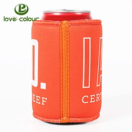 Custom Christmas Neoprene Can Coolies Drink Coolers Sleeves / Stubby Cooler Neoprene