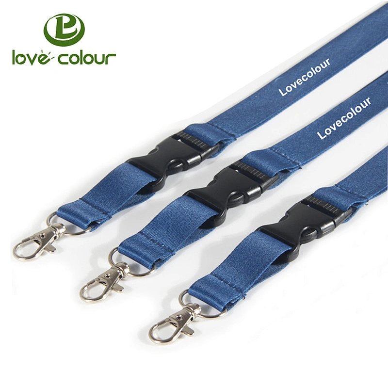 Promotional Items Cheap Metal Clip Polyester Lanyards with Custom Logo