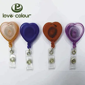 Custom different shape retractable id badge reel