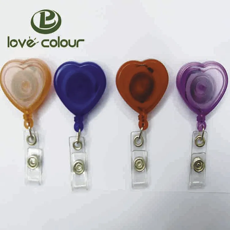 Custom different shape retractable id badge reel