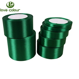 Wedding custom bright color satin ribbon polyester tape