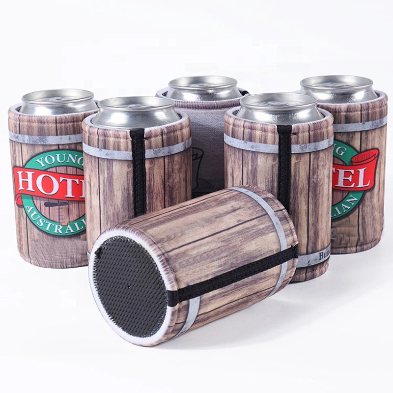 Fashion Promotion Customized Printed Neoprene Stubby Can Cooler Holder Sleeve