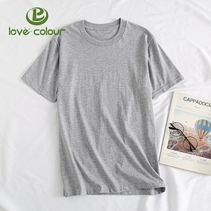 Cheap custom heat transfers printing black blank t shirt / cotton men women t- shirt