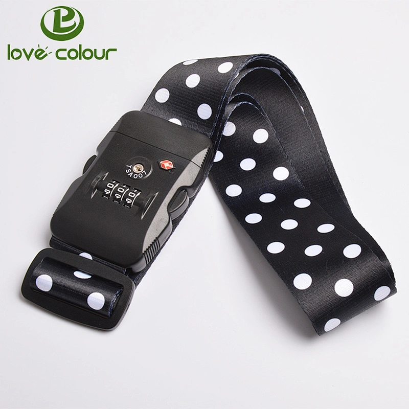 Custom durable adjustable password lock luggage nylon belt / Security Straps