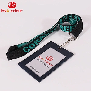 Custom polyester id lanyard necklace with safety release buckle
