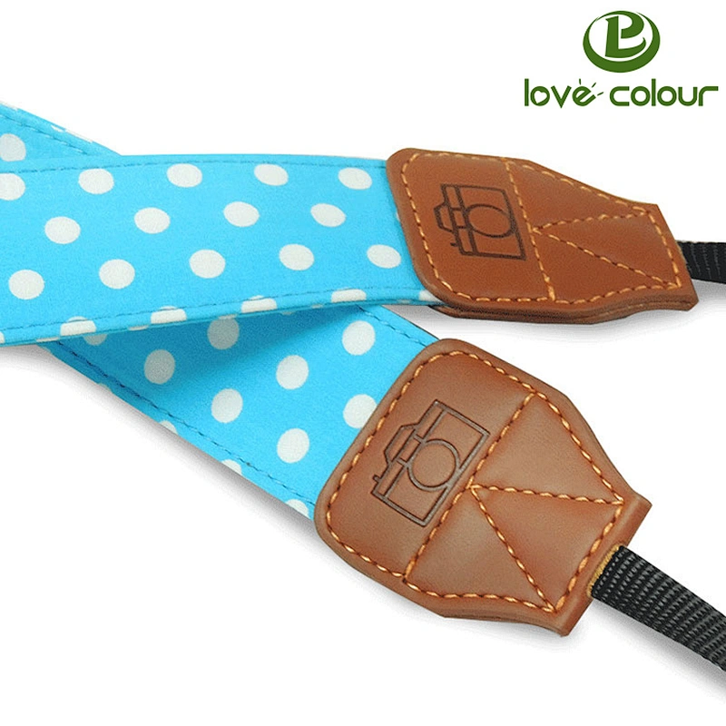 Custom polyester fashion beautiful sublimation Camera strap maker for promotional gift