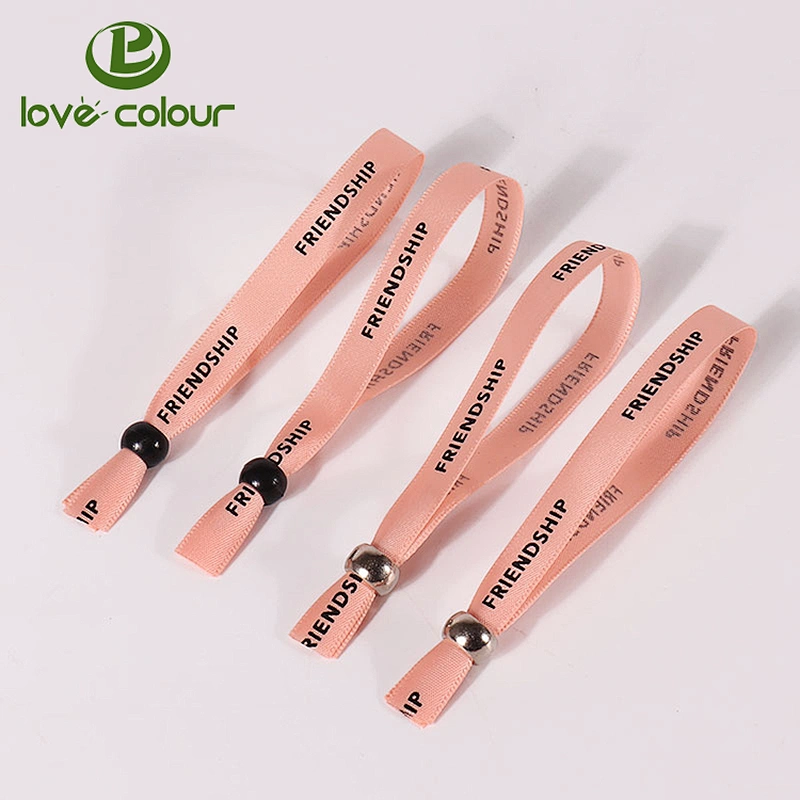 Polyester dye sublimation printing satin bracelet wristband in purple color