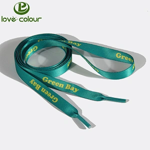 Printing Letter Polyester Material Custom Printed Fashion Sports Shoelaces