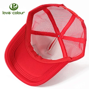 Manufacture custom mesh trucker cap 5 panel advertising baseball cap