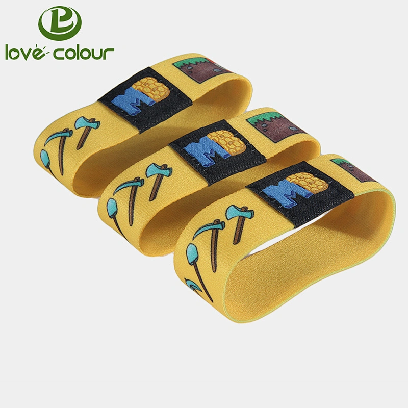 Festival Sublimation Printing Polyester Elastic Identification Bracelets / Wristband