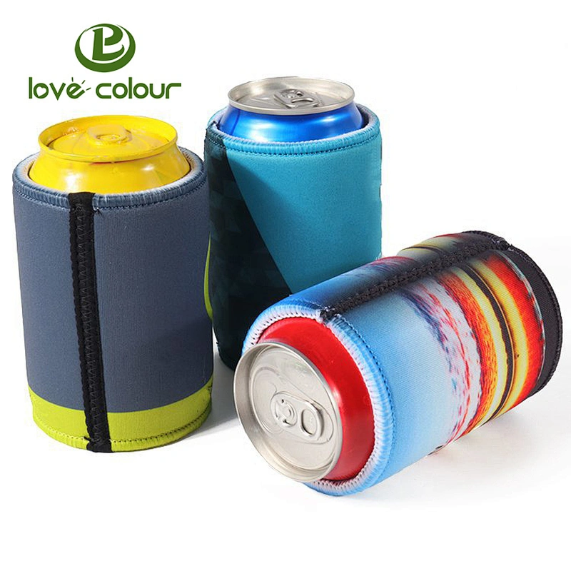 Custom promotion neoprene can cooler with printing logo