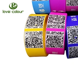 Fashion colorful silicon bracelet printing qr code silicone wristband for promotional