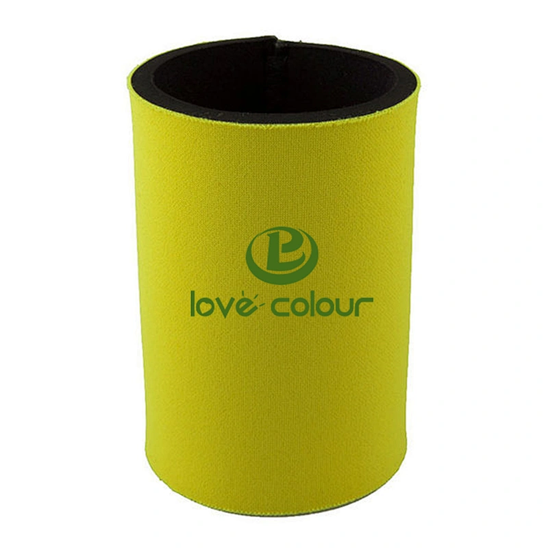Custom foam neoprene thermal wedding can holder for beer