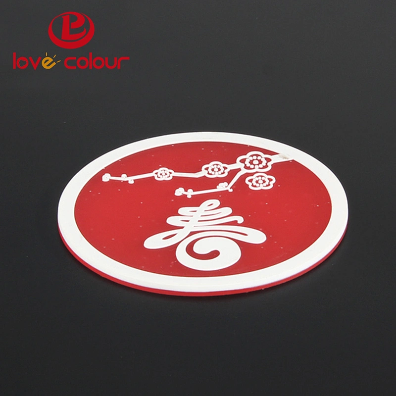 Custom made silicone rubber drinking cup coaster/silicone cup mat