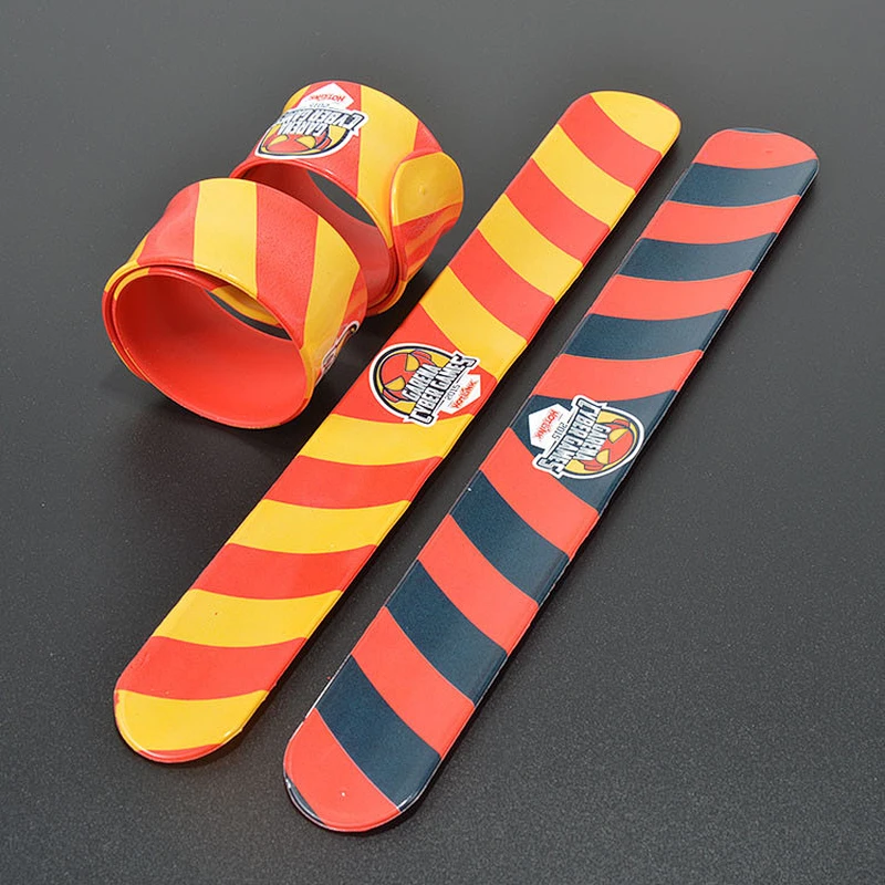 Popular custom make blank wrist bands slap bracelets