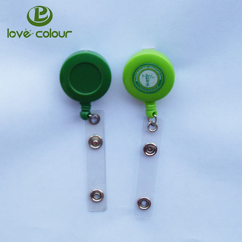 Custom Retractable Badge Holder ID Badge Reel Clip For Card Holders