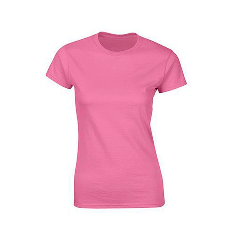 Custom 180gsm 100% Cotton Printed Blank tshirts Wholesale Plain Women T Shirts
