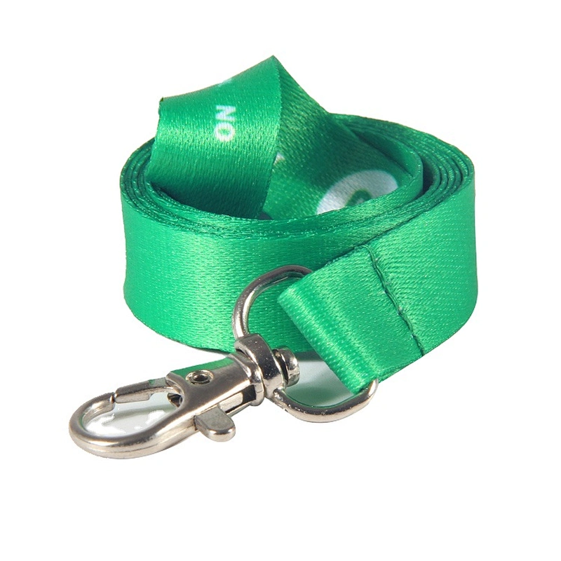 Customized Polyester White Printing Webbing Lanyard Strap in rolls For Promotional