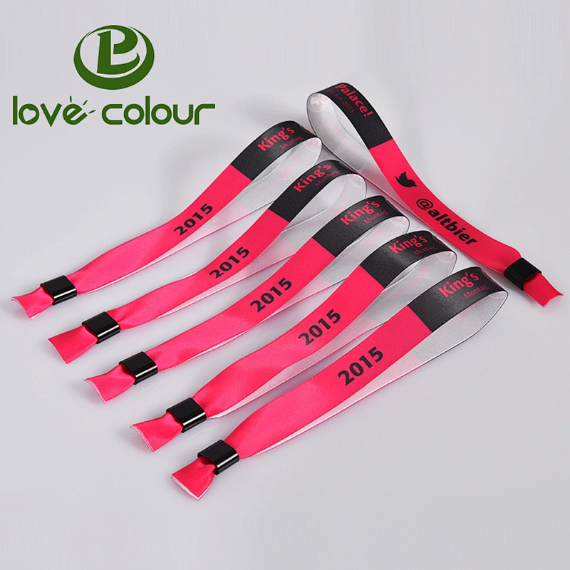Promotional Cheap Logo Custom Full Color Wristband no Minimum Order