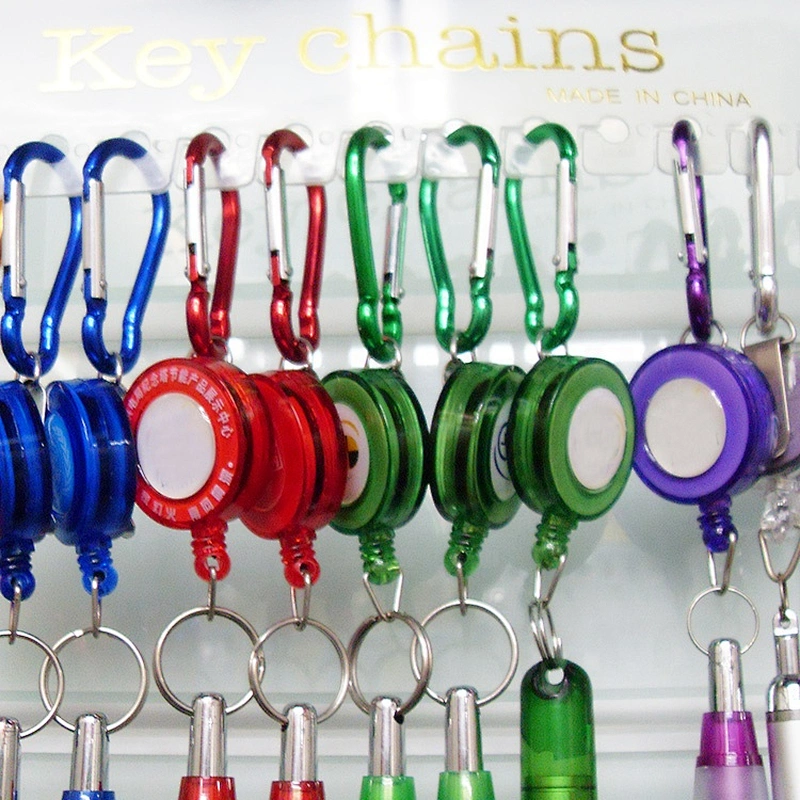 Name Badges Holders Retractable Reel with Keychain