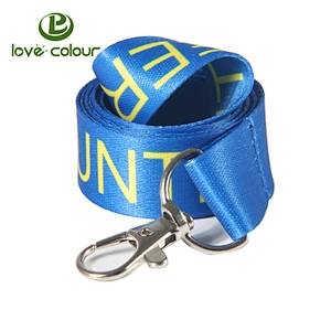 China manufacturer100% polyester printed wholesale keychain lanyard