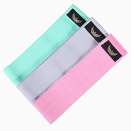 Fitness strength resistance booty bands elastic fabric resistance bands for legs and butt