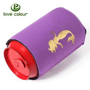 Custom Sublimation Printing Outdoor Beer Can Holder Collapsible Neoprene Can Coolers Coolies Sleeve