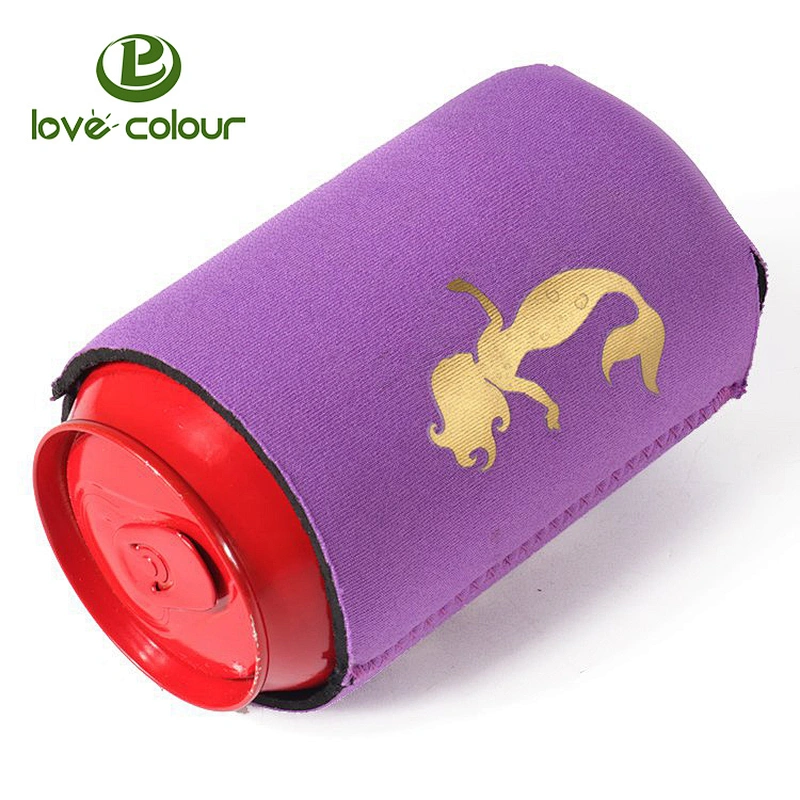 Custom Sublimation Printing Outdoor Beer Can Holder Collapsible Neoprene Can Coolers Coolies Sleeve