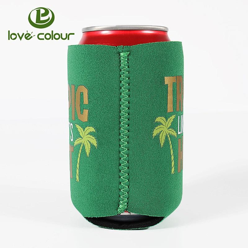 Custom foldable Insulated beer stubby holder christmas promotional neoprene can cooler sleeve coolies