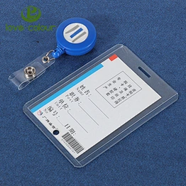 Custom plastic id card holder student name card holder