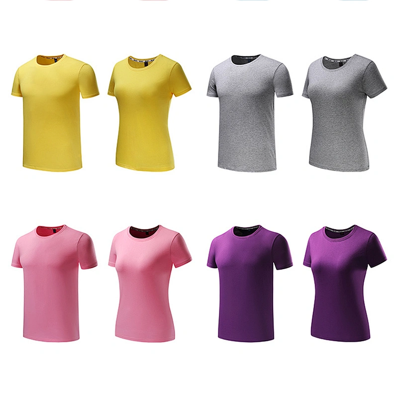 Factory custom logo and label t-shirts running t shirts unisex