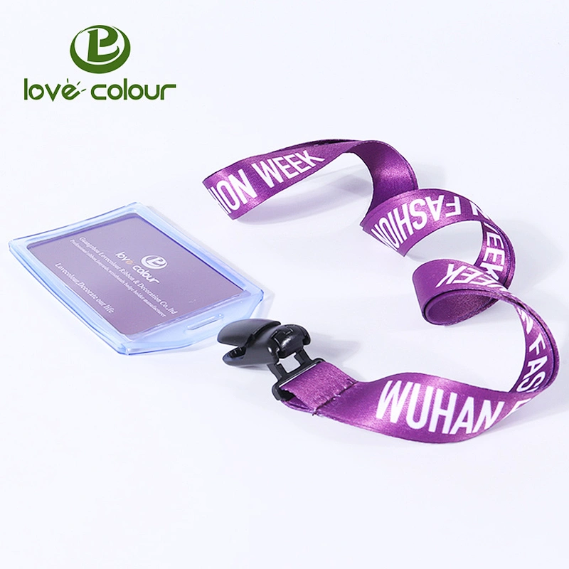 New product custom polyester neck lanyard string with id card holder