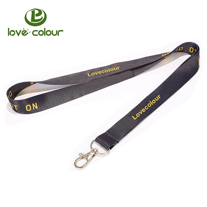 Custom design your own personalized key lanyards polyester strap for company event