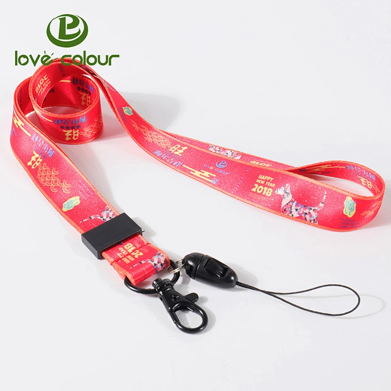 polyester lanyard with cell phone clip for promotion