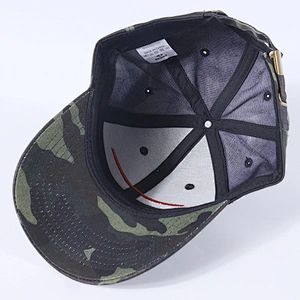 Custom 6 Panel 100% Cotton Baseball Cap Spring Summer Men Women Unisex Camouflage cap