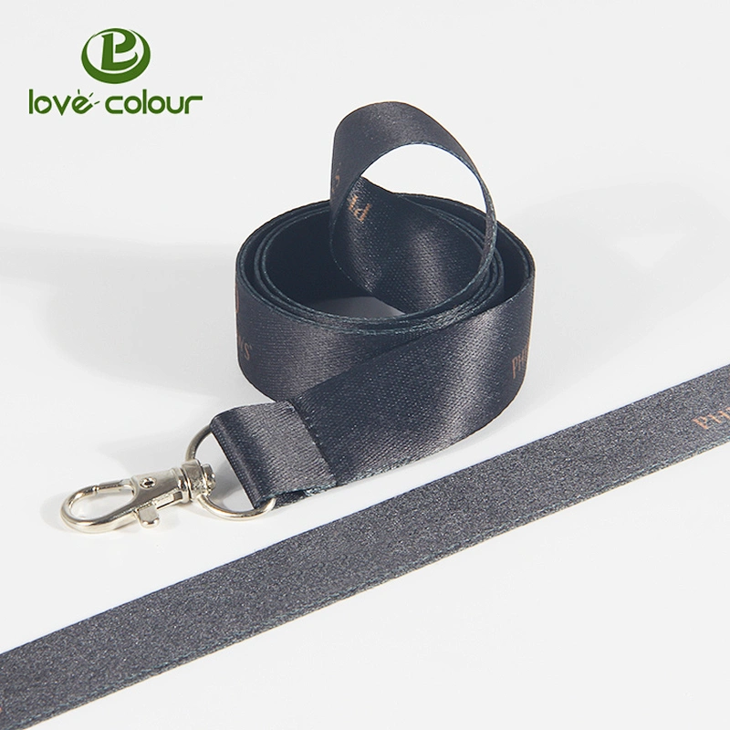 Custom polyester printing card holder ribbon lanyard strap