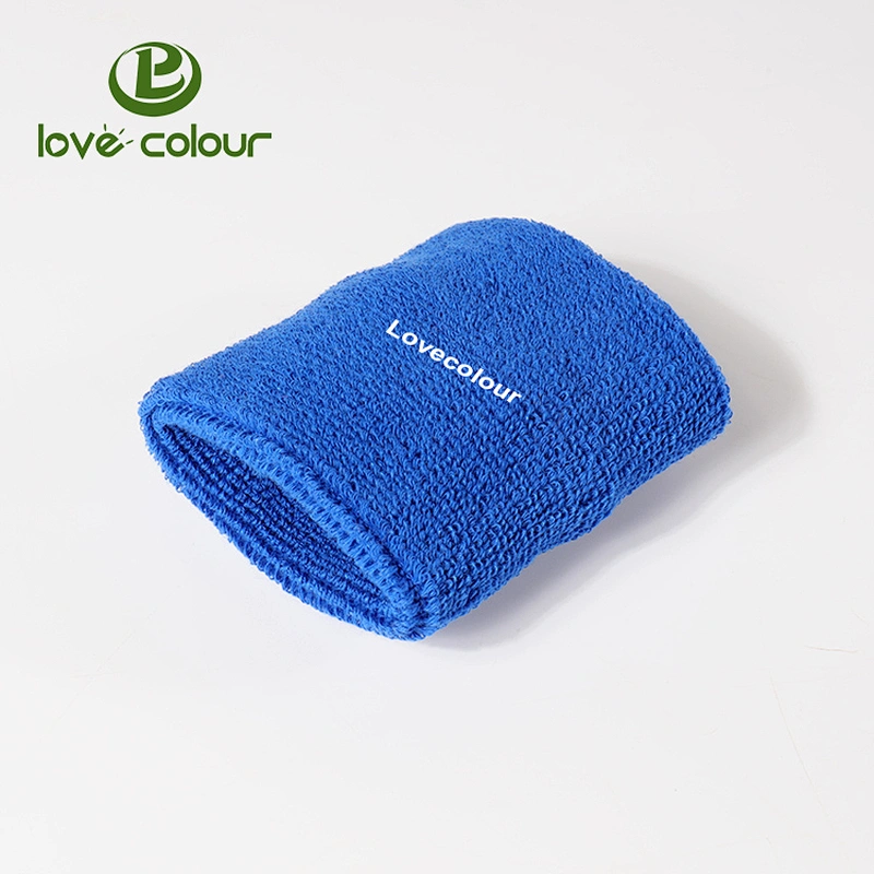 Customized high quality cool running cotton sweat wristband outdoor sport sweatband