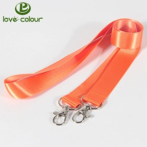 Fashion custom sublimation printed polyester key lanyard neck strap