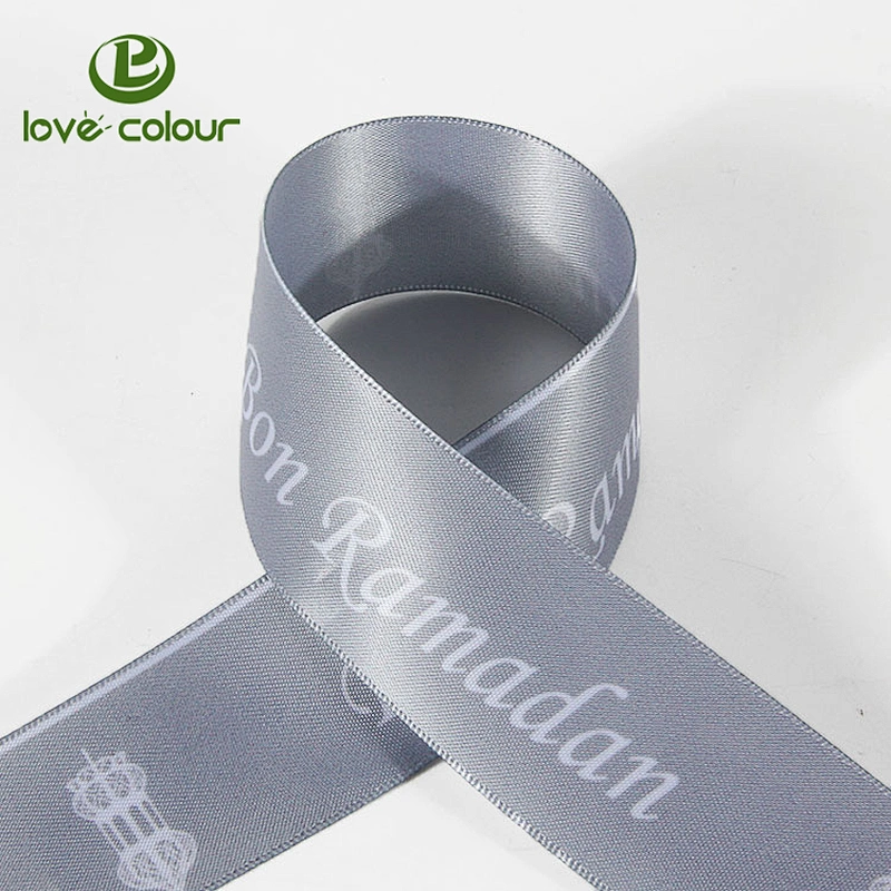 High quality custom logo satin ribbon on sale
