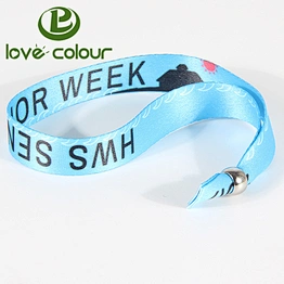 Custom polyester wristband bracelet heated wrist band for festival event