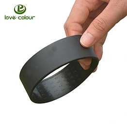 Factory Wholesale Solid Color Blank Silicone Bracelets for Promotion