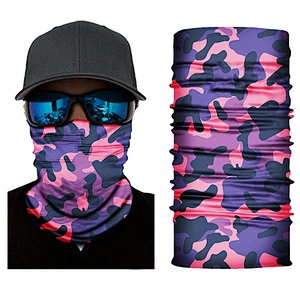 100% Microfiber Polyester Fishing Running Sun Protection and Dust Proof Mouth Face Cover Bandanas