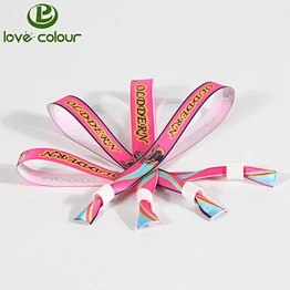 Polyester fabric satin wristbands for wedding decoration
