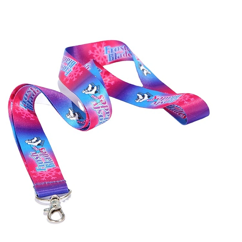 Custom cheap personalized polyester id card holder lanyard strap for promotional gift