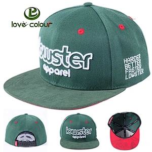 Hot sale cotton material cheap custom embroidery flat brim snapback caps