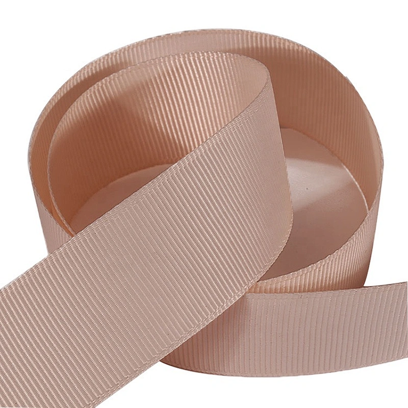 Factory direct sale polyester printing grosgrain ribbons with custom logo