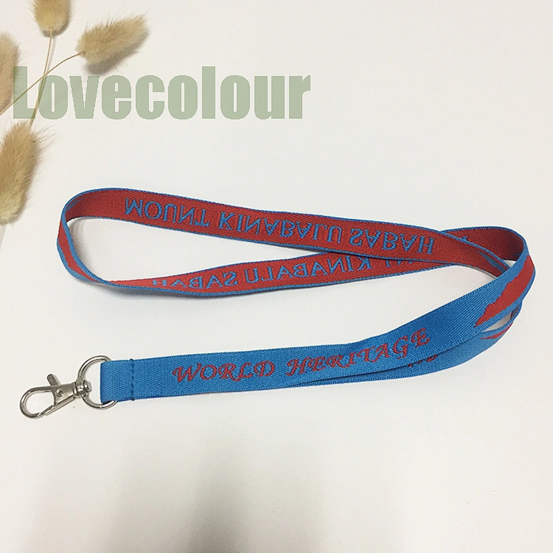 Promotional polyester custom woven in lanyards with your logo or text