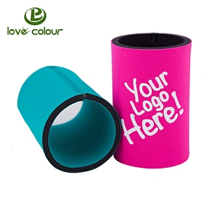 Custom Neoprene Insulated beer can stubby holders for wedding in color red